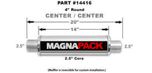Load image into Gallery viewer, MAGNAFLOW PERF EXHAUST 14416 - Stainless Bullet Muffler 2.5in In/Out image