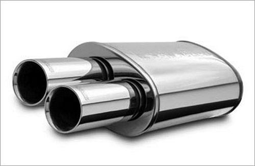 MAGNAFLOW PERF EXHAUST 14815 - Stainless Muffler 2.25in In / Dual 3in Tips Out image
