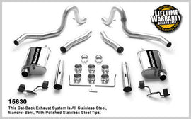 MAGNAFLOW PERF EXHAUST 15630 - 87-93 Mustang LX 5.0L Cat Back Kit image