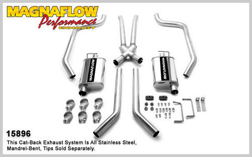MAGNAFLOW PERF EXHAUST 15896 - 67-69 GM F Body 2.5in Dual Exhaust System image