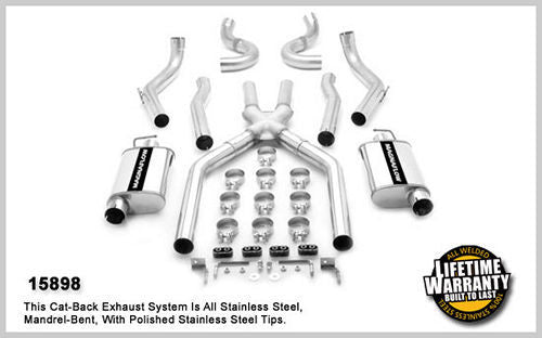 MAGNAFLOW PERF EXHAUST 15898 - 68-72 GM A Body 3in Dual Exhaust System image
