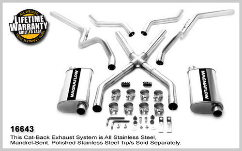 MAGNAFLOW PERF EXHAUST 16643 - 67-72 GM C10 P/U Cross  image