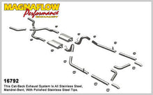 Load image into Gallery viewer, MAGNAFLOW PERF EXHAUST 16792 - 55-57 Chevy Bel Air Crossmember Back Exhaust image