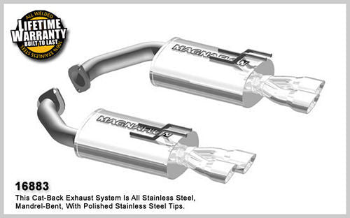 MAGNAFLOW PERF EXHAUST 16883 - Axle Back Only System 08-09 G8 GT 2.5in Dual 3 image