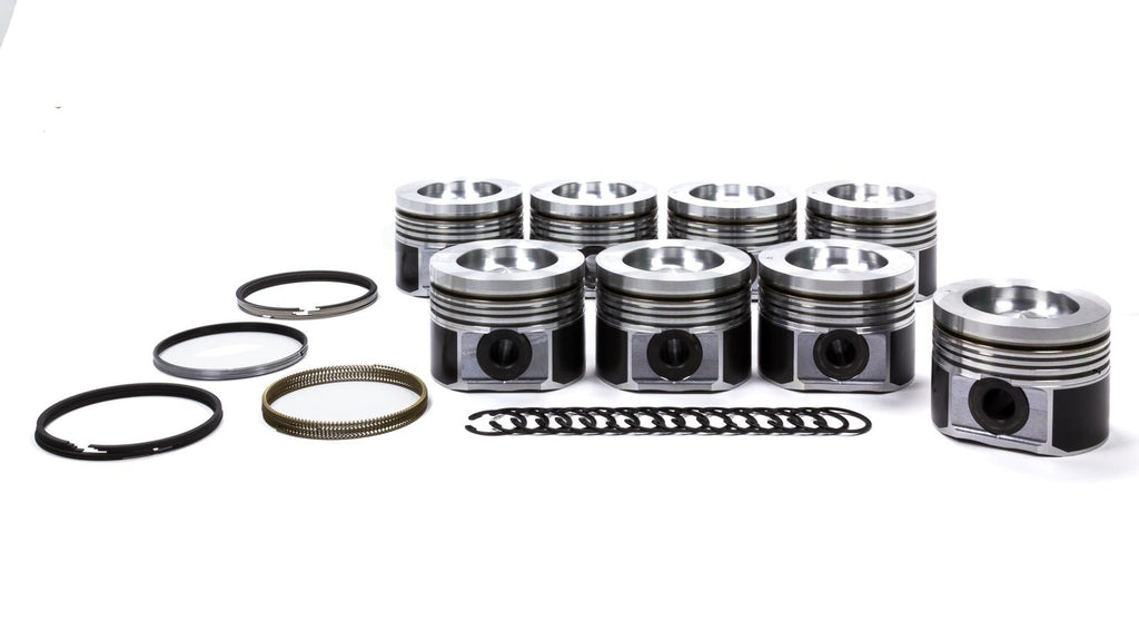 MAHLE PISTONS 930036075 - 6.6L Duramax PowerPak Piston Set 4.075 Bore image
