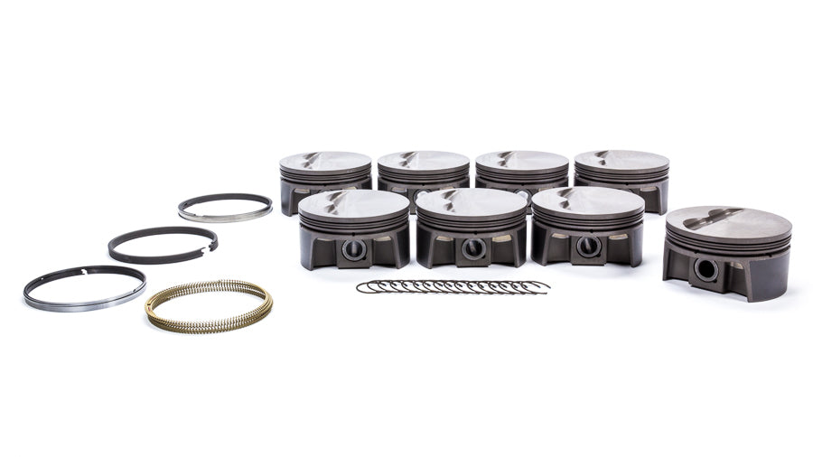 MAHLE PISTONS 930200040 - SBC PowerPak F/T Piston Set 4.040 Bore image
