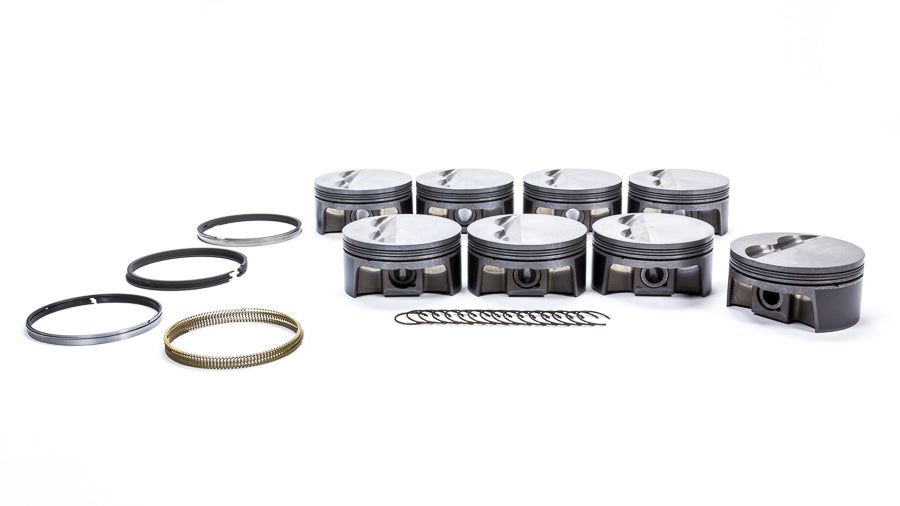 MAHLE PISTONS 930200340 - SBC PowerPak F/T Piston Set 4.040 Bore -5cc image