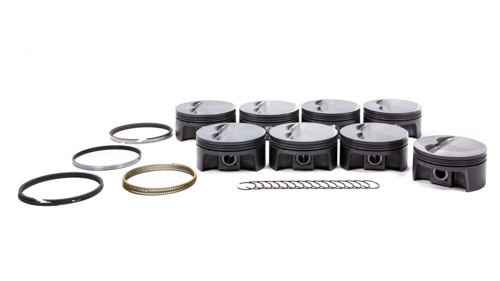 MAHLE PISTONS 930200455 - SBC PowerPak F/T Piston Set 4.155 Bore image
