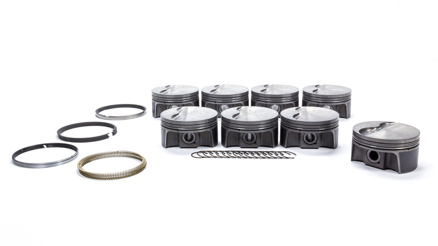 MAHLE PISTONS 930217608 - LS1 PowerPak F/T Piston Set 3.908 Bore image