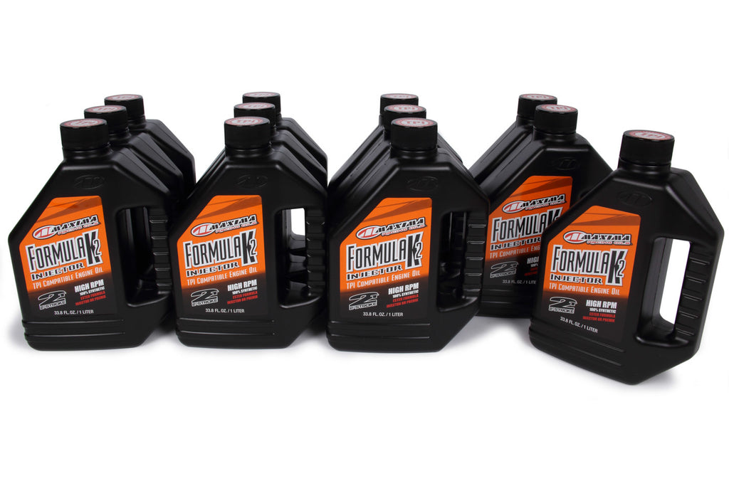 MAXIMA RACING OILS 20-22901 - Formula K2 Injector 2-St roke Oil Case 12x1 Liter image