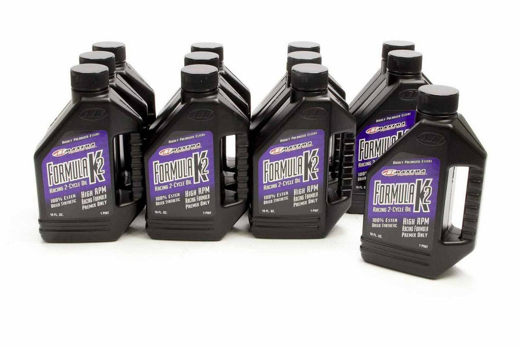 MAXIMA RACING OILS 22916 - 2 Cycle Oil Case 12x16oz Formula k2 image