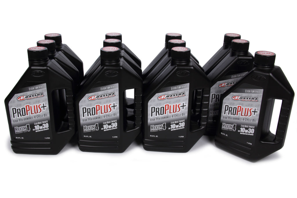 MAXIMA RACING OILS 30-01901 - Pro Plus+ 10w30 Syntheti c Case 12 x 1 Liter image