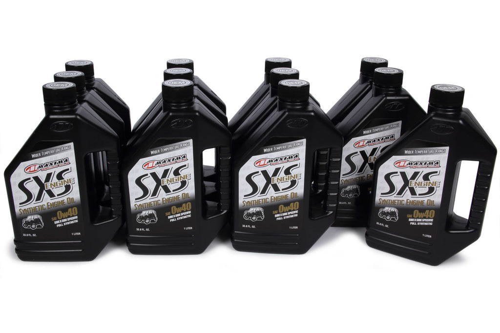 MAXIMA RACING OILS 30-12901 - SXS Engine Full Syntheti c 0w40 Case 12 x 1 Liter image