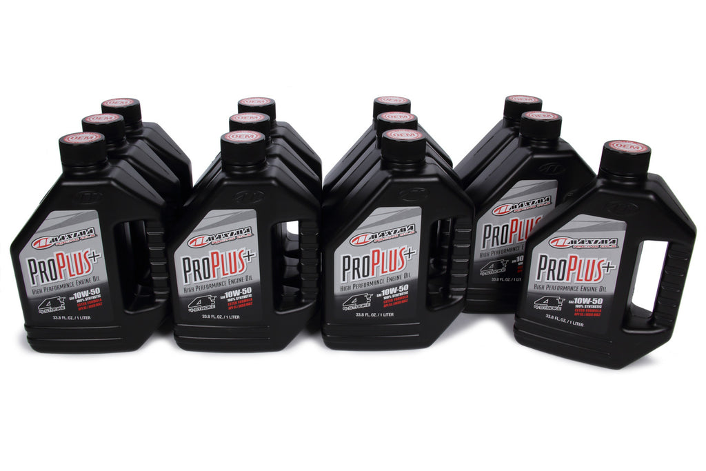 MAXIMA RACING OILS 30-19901 - Pro Plus+ 10w50 Syntheti c Case 12 x 1 Liter image