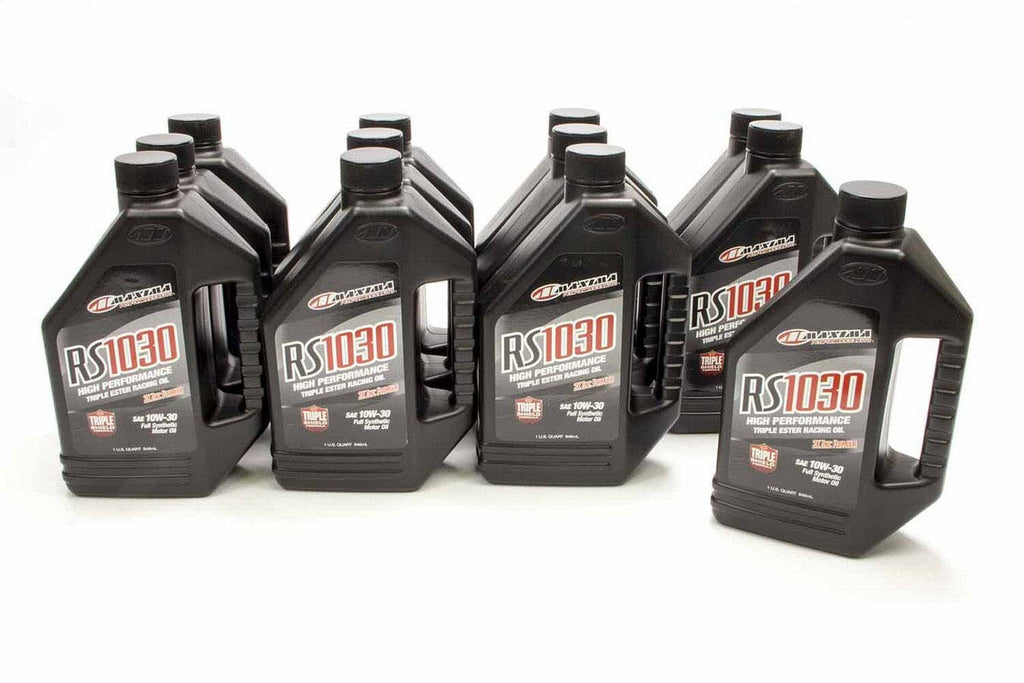 MAXIMA RACING OILS 39-01901 - 10w30 Synthetic Oil Case 12x1 Quart RS1030 image