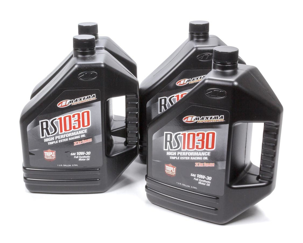 MAXIMA RACING OILS 39-019128 - 10w30 Synthetic Oil Case 4 x 1 Gallons RS1030 image