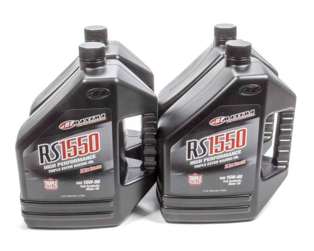 MAXIMA RACING OILS 39-329128 - 15w50 Synthetic Oil Case 4x1 Gallon RS1550 image