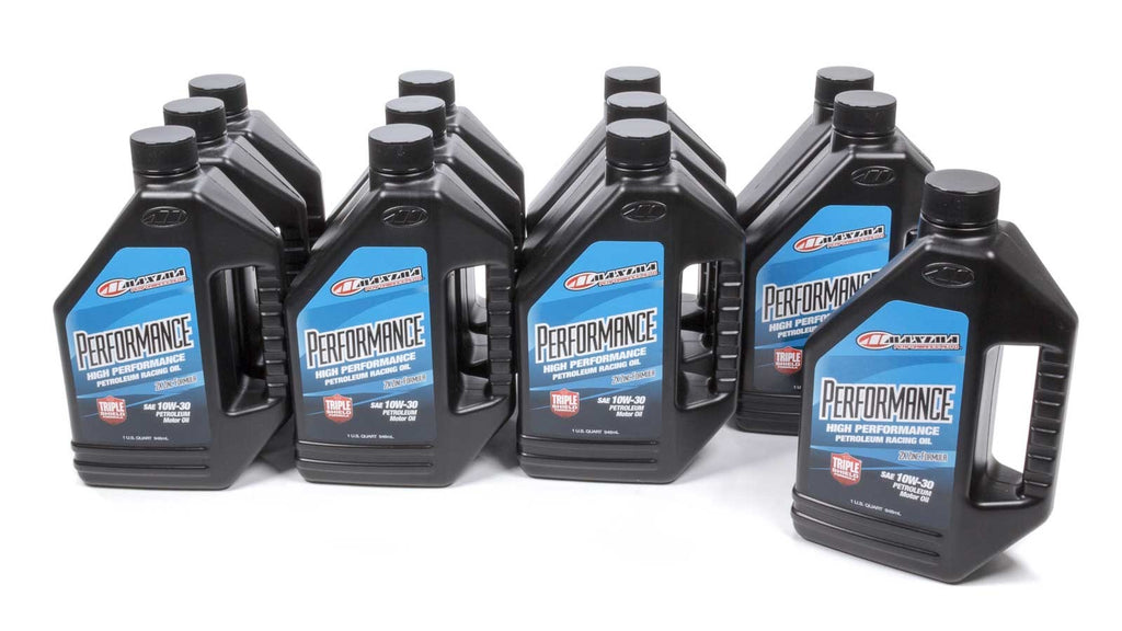 MAXIMA RACING OILS 39-33901 - 10W30 Petroleum Oil Case 12x1 Quart Performance image