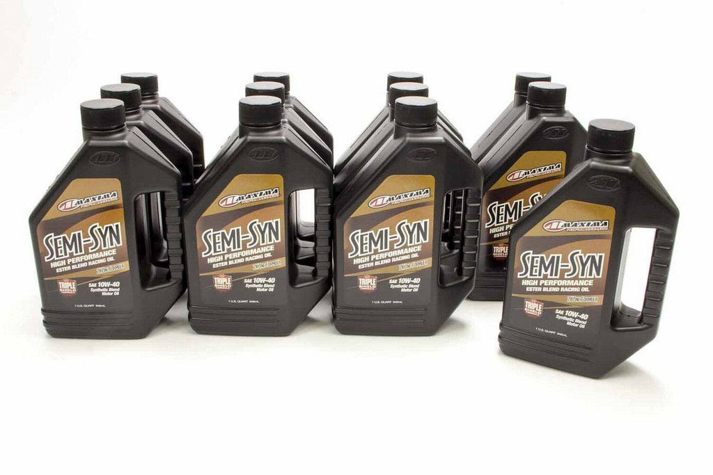 MAXIMA RACING OILS 39-34901B - 10w40 Semi-Syn Oil Case 12x1 Quart image