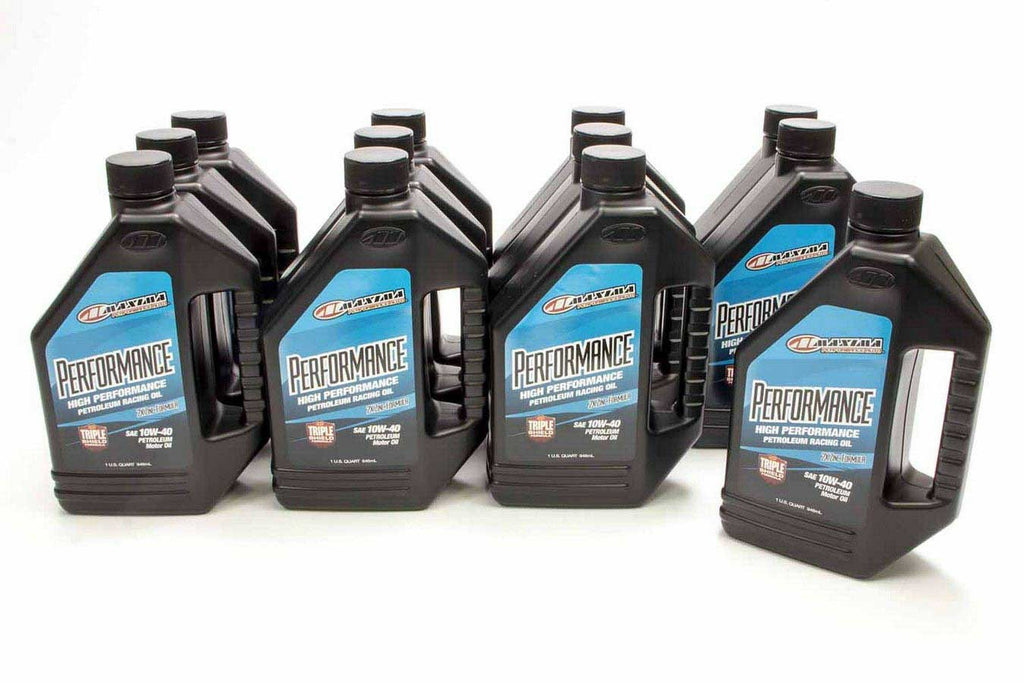 MAXIMA RACING OILS 39-34901 - 10w40 Petroleum Oil Case 12x1 Quart Performance image