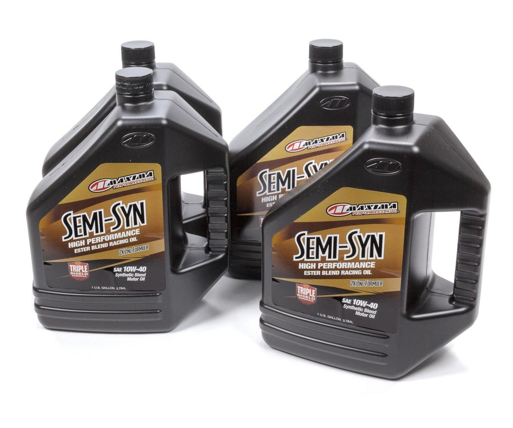 MAXIMA RACING OILS 39-349128B - 10w40 Semi-Syn Oil Case 4 x 1 Gallons image