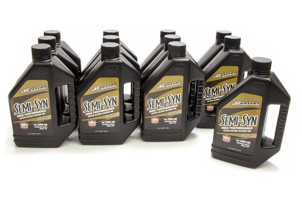 MAXIMA RACING OILS 39-35901B - 20w50 Semi-Syn Oil Case 12x1 Quart image