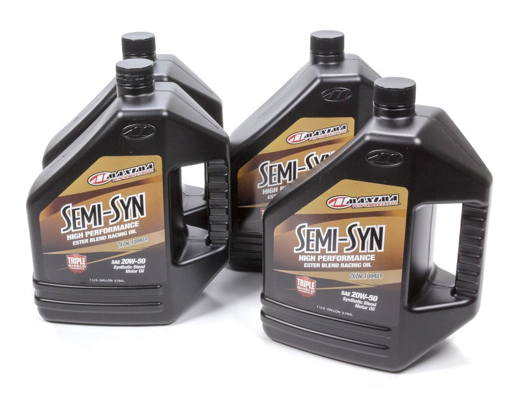 MAXIMA RACING OILS 39-359128B - 20w50 Semi-Syn Oil Case 4x1 Gallon image