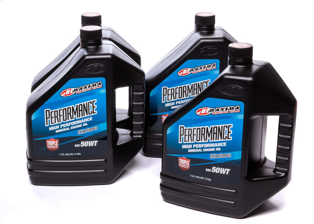 MAXIMA RACING OILS 39-369128 - 50w Petroleum Oil Case 4 x 1 Gallon image