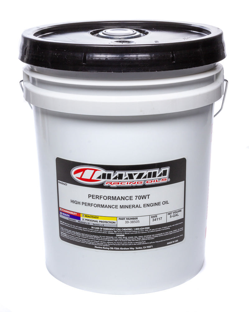 MAXIMA RACING OILS 39-38505 - 70w Petroleum Oil 5 Gal Pail image