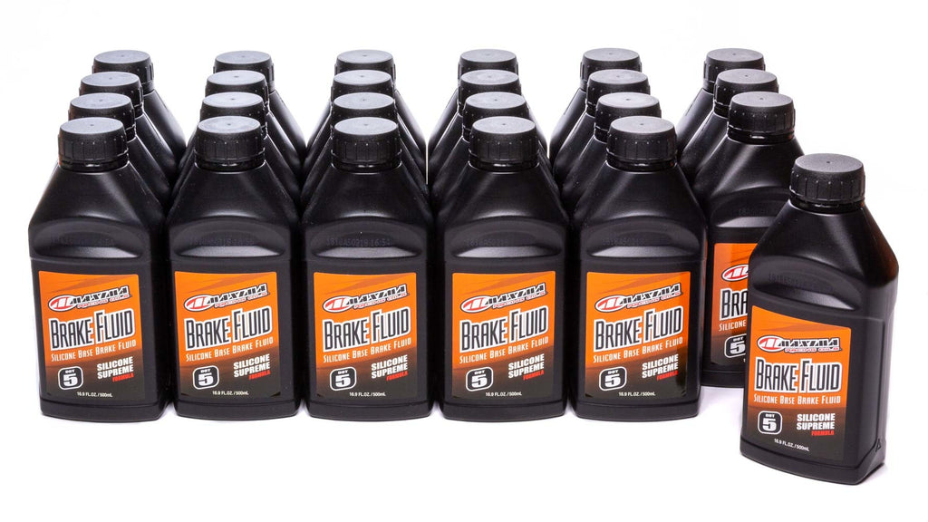 MAXIMA RACING OILS 80-81916 - Brake Fluid Dot 5 Case 24 x 16.9oz. Bottle image