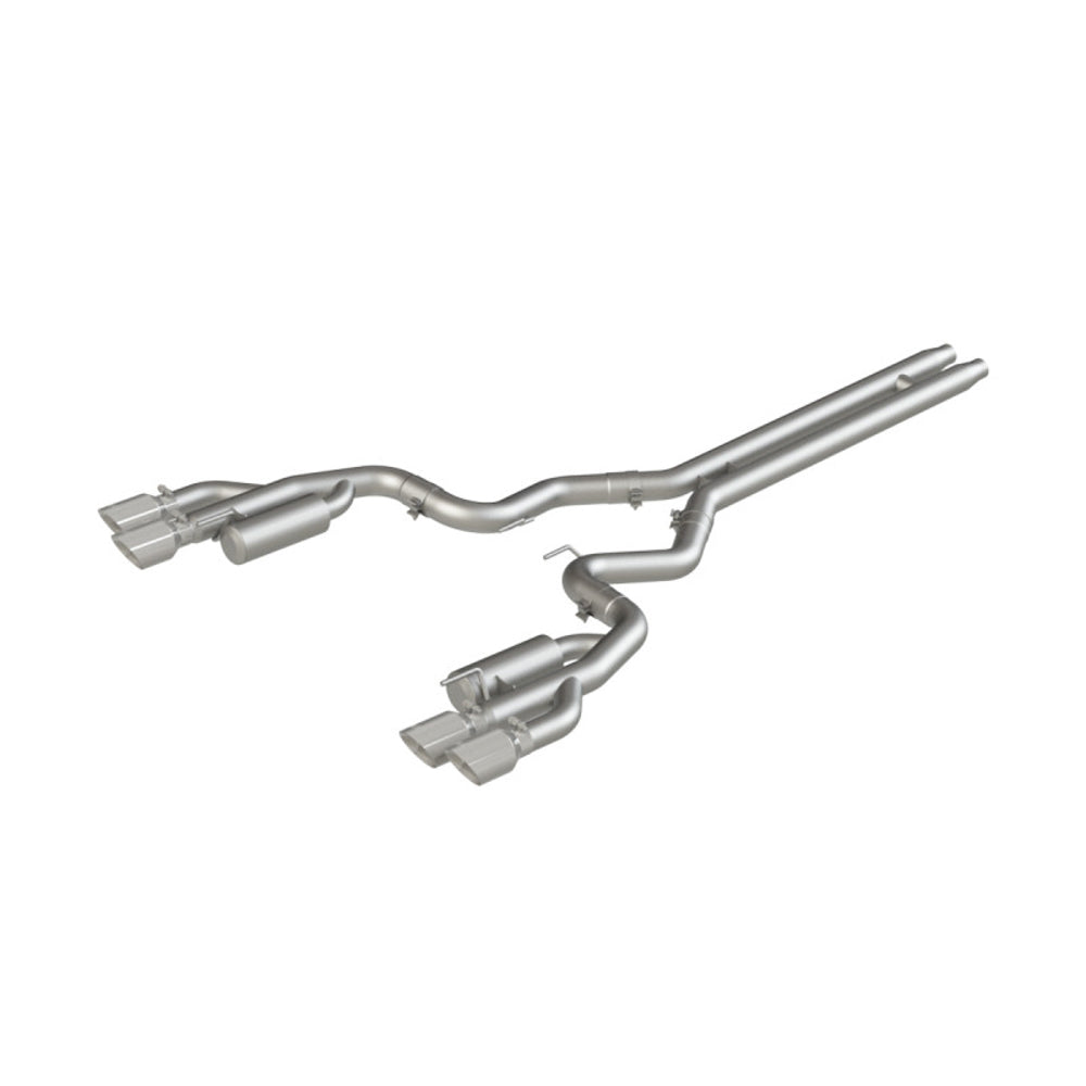 MBRP, INC S7207AL - 18-  Mustang 5.0L 3in Ca t Back Exhaust Quad Dual image