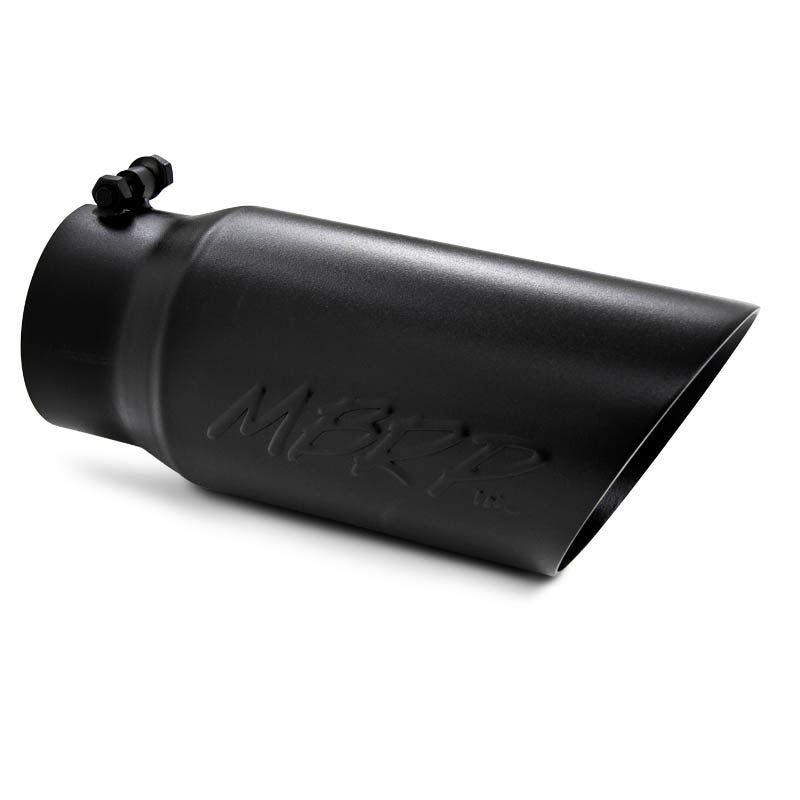 MBRP, INC T5053BLK - Tip 5in O.D. Dual Wall A ngled  4in inlet image
