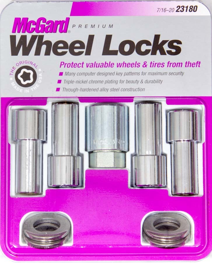 MCGARD 23180 - WHEEL LOCK 7/16 X-LONG SHANK (4) image