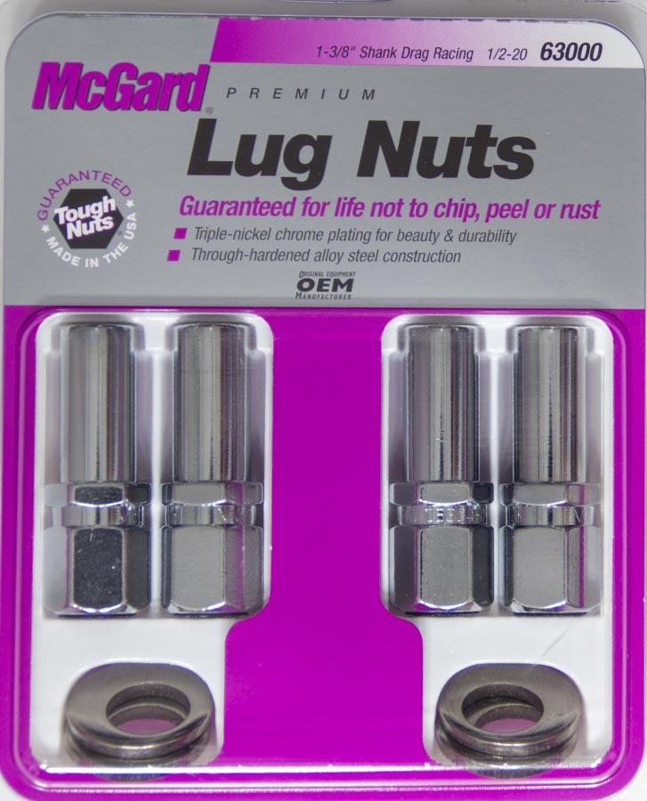 MCGARD 63000 - LUG NUT 1/2 X-LONG SHANK W/ OFFSET WASHER RACE (4 image