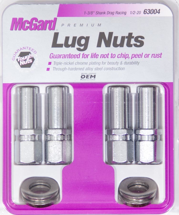 MCGARD 63004 - LUG NUT 1/2 X-LONG SHANK RACE W/ CENTER WASHER image