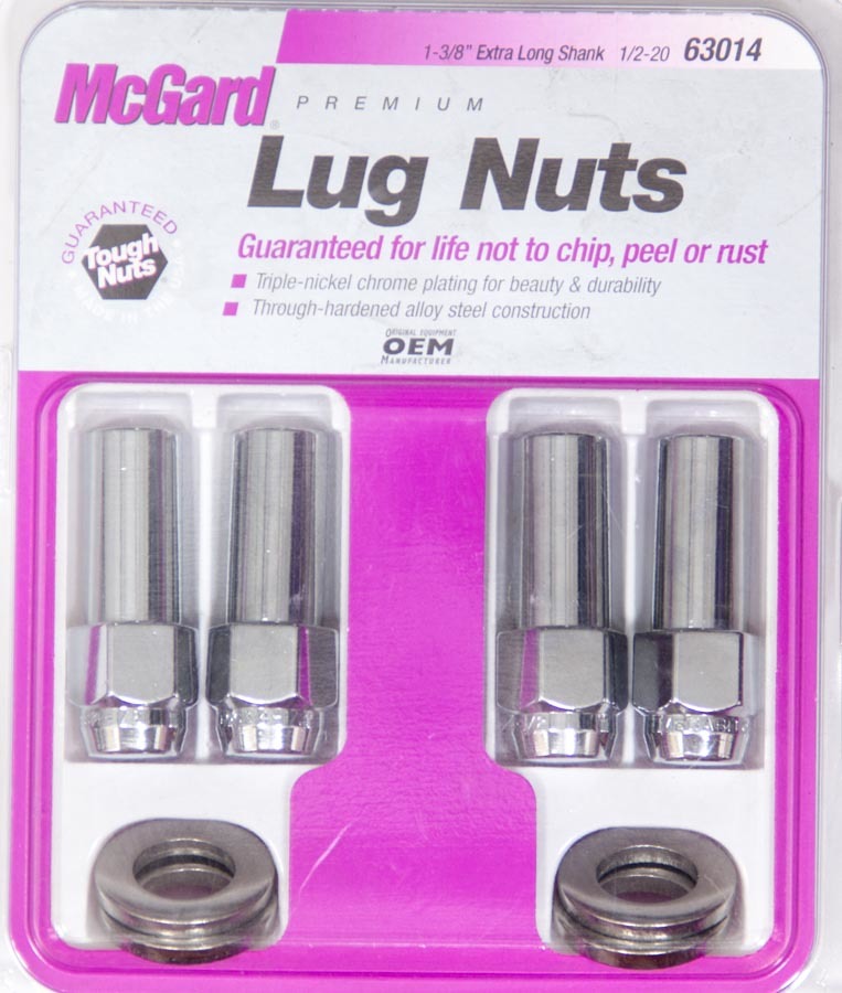 MCGARD 63014 - LUG NUT 1/2 X-LONG MAG W/ CENTER WASHER (4) image