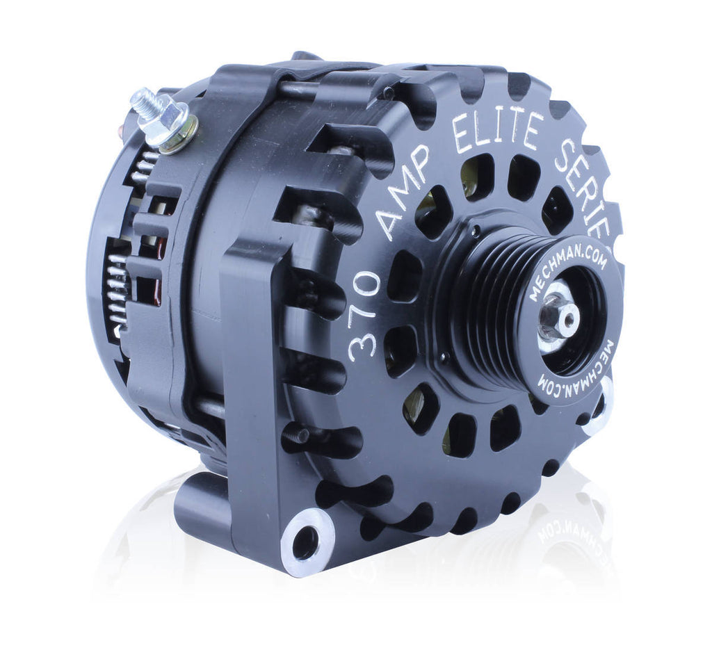 MECHMAN ALTERNATORS B8302370B - E Series 370 amp Billet Alternator GM Truck image