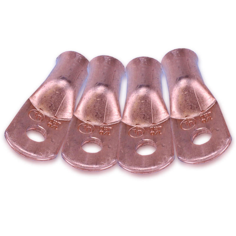 MECHMAN ALTERNATORS CR1014 - 1/0 Gauge Copper Cable End 1/4in Hole 4 Pack image