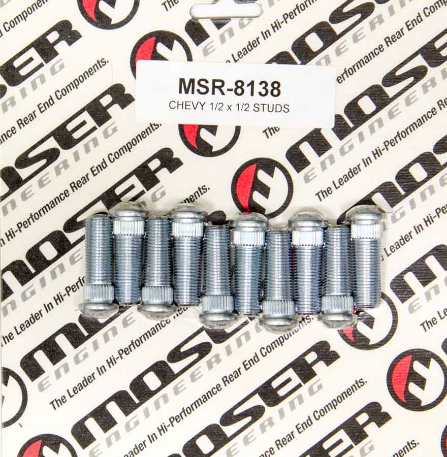 MOSER ENGINEERING 8138 - 1/2-20 x 1-1/2 Wheel Studs (10pk) .530 Knurl image