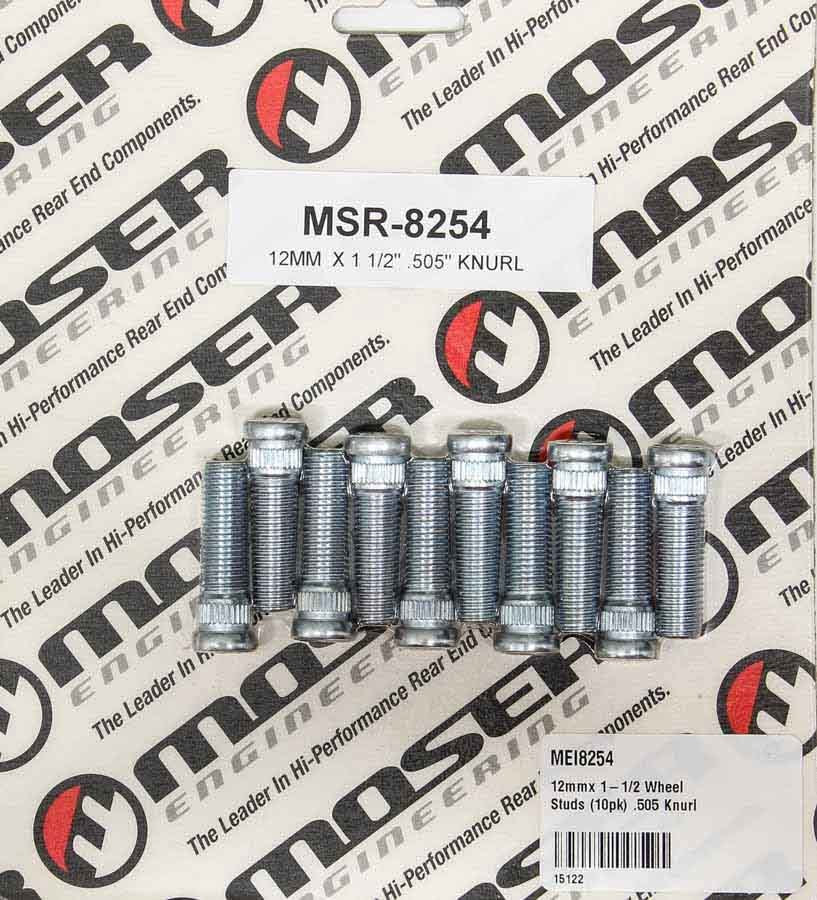 MOSER ENGINEERING 8254 - 12mmx 1-1/2 Wheel Studs (10pk) .505 Knurl image