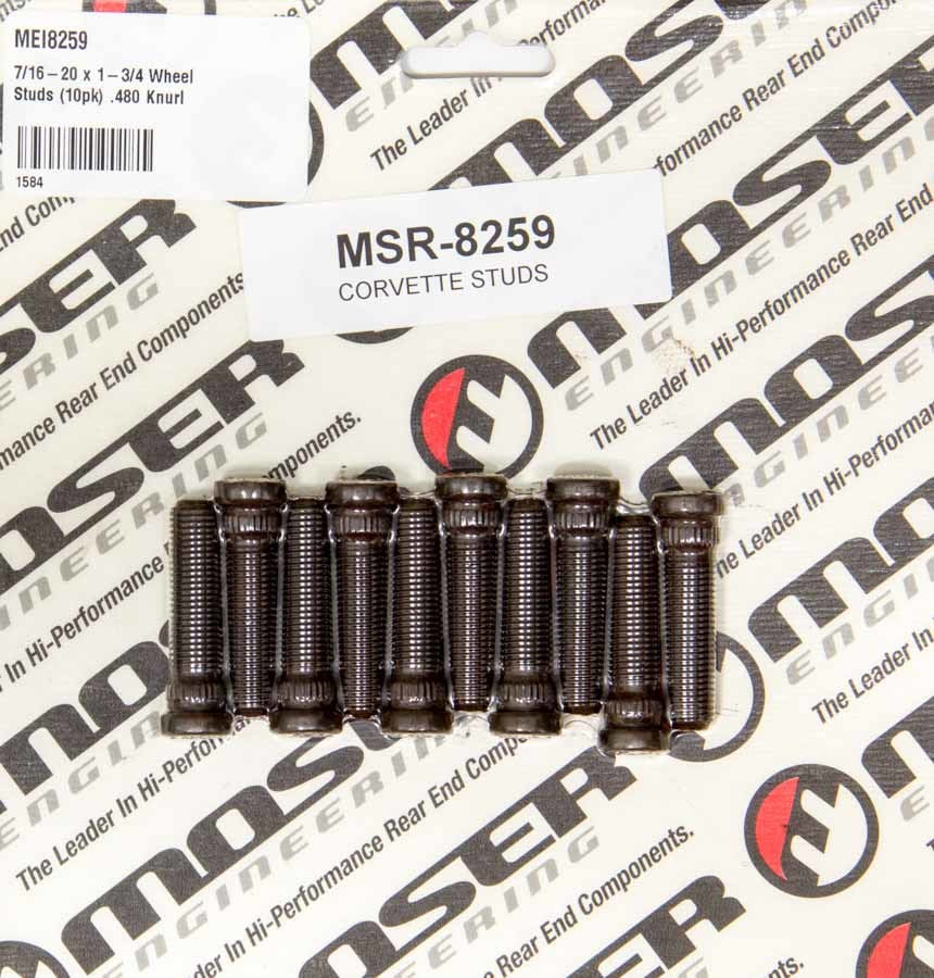 MOSER ENGINEERING 8259 - 7/16-20 x 1-3/4 Wheel Studs (10pk) .480 Knurl image