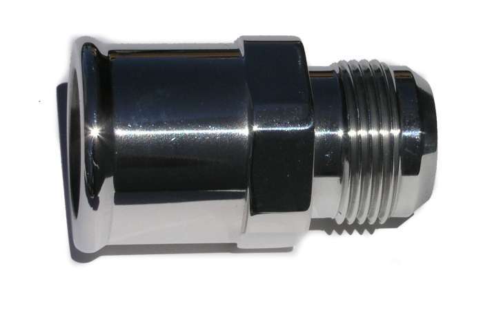 MEZIERE WA16150U - -16an Male to 1-1/2 Hose Adapter - Polished image