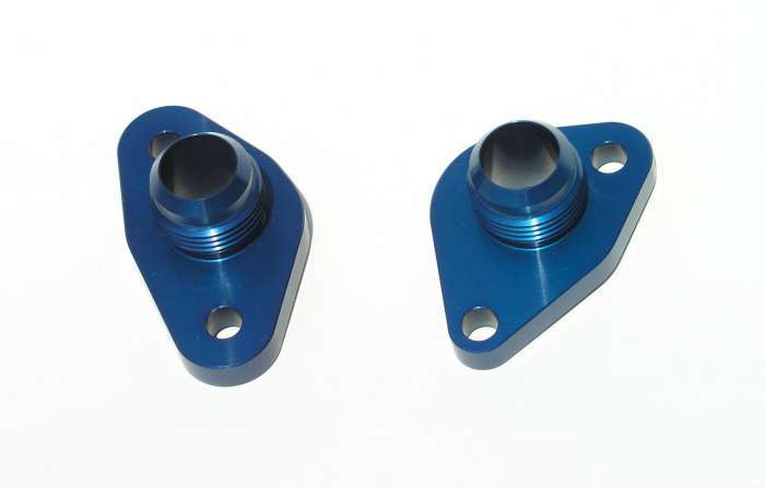 MEZIERE WP8312ANB - SBF #12 Water Pump Port Adapters - Blue (2pk) image