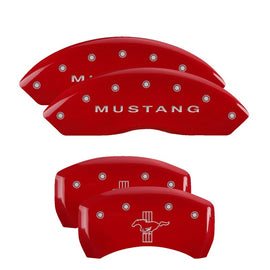 MGP CALIPER COVER 10198SMBPRD - 10-14 Mustang Base Caliper Covers Red image