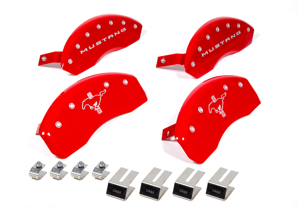MGP CALIPER COVER 10202SMB2RD - 15-   Mustang Caliper Covers Red image