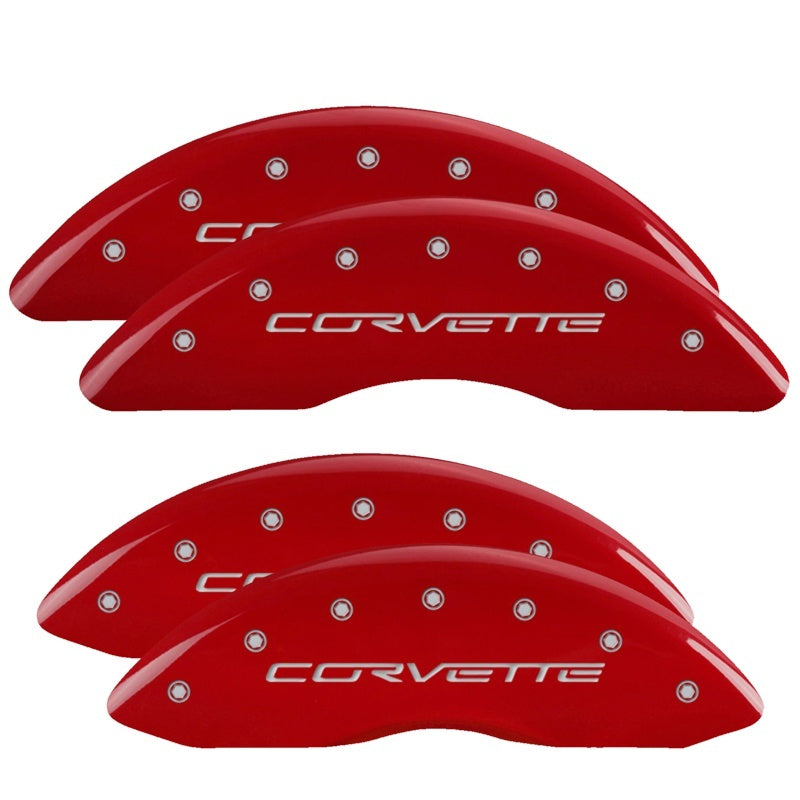 MGP CALIPER COVER 13083SCV6RD - 08-13 Corvette Caliper Covers Red image