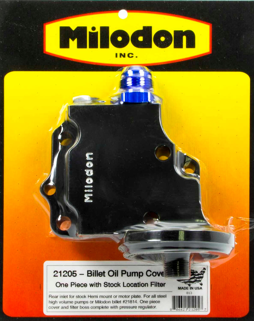 MILODON 21205 - Billet Oil Pump Cover & Filter Boss - Hemi image