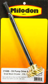 MILODON 21535 - Bronze Oil Pump Drive Gear & Shaft - SBM image