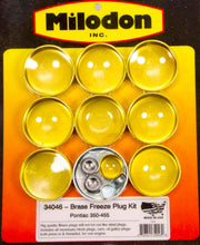 Load image into Gallery viewer, MILODON 34046 - Pontiac V8 Brass Freeze Plug Kit image