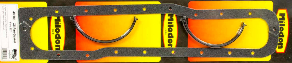 MILODON 40300 - Oil Pan Gasket Set - SBF 302 image